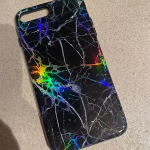 Holo black marble IPhone 8 Plus Case
